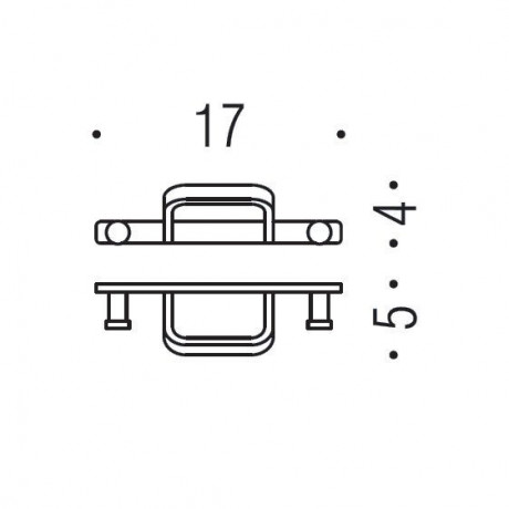 Крючок COLOMBO DESIGN TIME W4227 тройной цвет хром