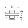Крючок COLOMBO DESIGN TIME W4227 тройной цвет хром