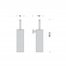 Ершик COLOMBO DESIGN BASIC B2707 настенный цвет хром