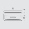Полочка для губки COLOMBO DESIGN LULU B6203 цвет хром