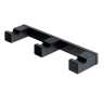 Крючок COLOMBO DESIGN MINI Q CD137.GM тройной цвет графит матовый