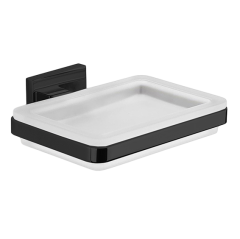 Мыльница COLOMBO DESIGN BASICQ B3701.NM настенная цвет черный матовый