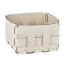 Корзинка COLOMBO DESIGN ADJ 1019.10/16 настольная напольная цвет белый/панна котта