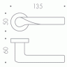 Дверная ручка Colombo Design LIBRA SK21RSB хром