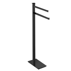 Стойка COLOMBO DESIGN UNITS B9103.NM напольная с 2 полотенцедержателями цвет черный матовый