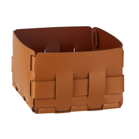 Корзинка COLOMBO DESIGN ADJ 1019.09/30 настольная напольная цвет коньяк/бордо
