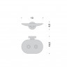 Мыльница COLOMBO DESIGN BASIC B2781 настенная несъемная цвет хром