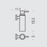 Дозатор COLOMBO DESIGN PLUS W4981 настенный цвет хром