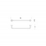 Полотенцедержатель COLOMBO DESIGN BASIC B2710 широкий цвет хром