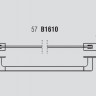 Полотенцедержатель COLOMBO DESIGN LOOK B1611.BM широкий цвет белый матовый
