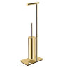 Стойка COLOMBO DESIGN SQUARE B9907.OM напольная с держателем туалетной бумаги и ершиком цвет золото матовое