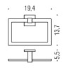 Полотенцедержатель COLOMBO DESIGN BASICQ B3731.NM кольцо цвет черный матовый
