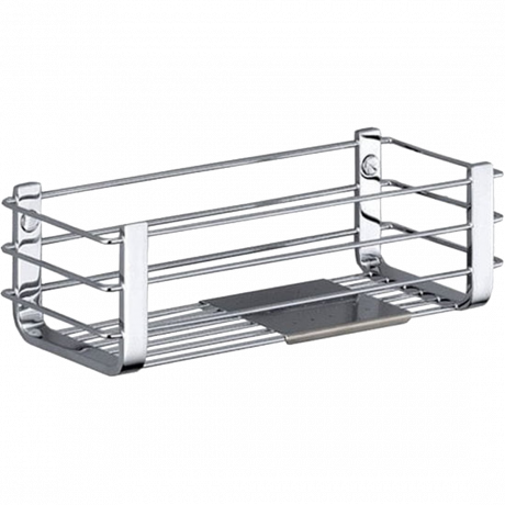 Полочка корзинка COLOMBO DESIGN ANGOLARI B9632 одинарная с металлической полочкой цвет хром