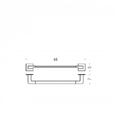 Полотенцедержатель COLOMBO DESIGN FOREVER B2909 широкий цвет хром