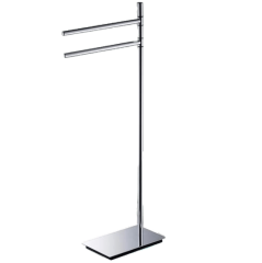 Стойка COLOMBO DESIGN SQUARE B9901.HPS1 напольная с полотенцедержателем цвет нержавеющая сталь