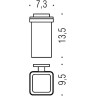 Стакан COLOMBO DESIGN BASICQ B3702.NM настенный цвет черный матовый