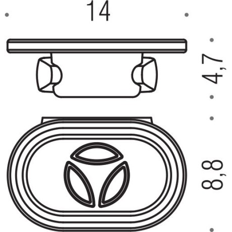 Мыльница COLOMBO DESIGN ROAD B8001 настенная цвет хром