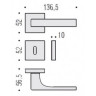Дверная ручка Colombo Design ROBOCINQUE S ID71RSB графит