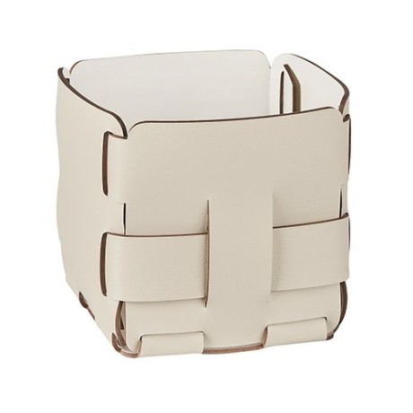 Корзинка COLOMBO DESIGN ADJ 1013.16/10 настольная цвет панна котта/белый