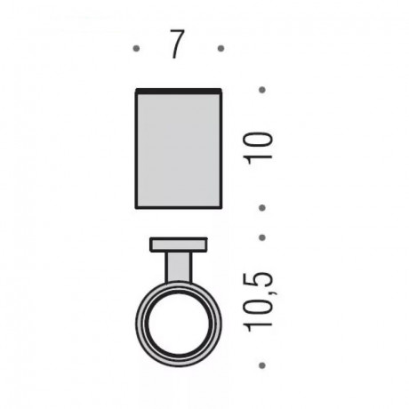 Стакан COLOMBO DESIGN PLUS W4902 настенный цвет хром