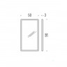 Зеркало COLOMBO DESIGN FASHION MIRRORS B2043 настенное в раме цвет полированная н/сталь