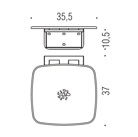Сиденье для душа COLOMBO DESIGN SEDILI В9645 настенное цвет белый максимальная нагрузка 160 кг