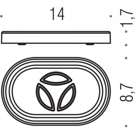 Мыльница COLOMBO DESIGN ROAD B8040 настольная цвет хром