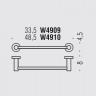 Полотенцедержатель COLOMBO DESIGN PLUS W4910.OM широкий цвет золото матовое