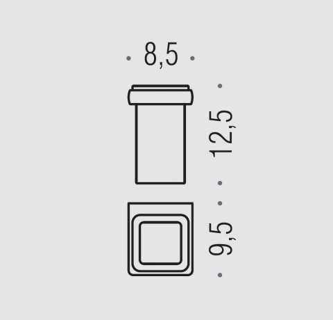 Стакан COLOMBO DESIGN LULU B6202 настенный цвет хром