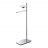 Стойка COLOMBO DESIGN SQUARE B9902 напольная с полотенцедержателем с мыльницей цвет хром
