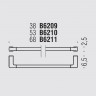 Полотенцедержатель COLOMBO DESIGN LULU B6211.HPS широкий цвет золото
