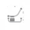 Поручень COLOMBO DESIGN CONTRACT B9722 цвет хром