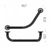 Поручень COLOMBO DESIGN HERMITAGE B3376.HPS цвет золото