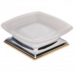 Мыльница COLOMBO DESIGN PORTOFINO B3242.CR/OL настольная цвет хром/золото