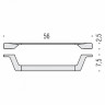 Полотенцедержатель COLOMBO DESIGN ALIZE B2510 широкий цвет хром