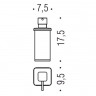Дозатор COLOMBO DESIGN LULU B9322.HPS настольный цвет золото