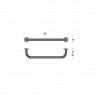 Поручень COLOMBO DESIGN HERMITAGE B3374 цвет хром