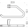 Полотенцедержатель COLOMBO DESIGN ROAD B8031 кольцо цвет хром
