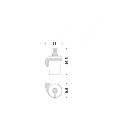 Дозатор COLOMBO DESIGN LINK B9310DX настенный цвет хром