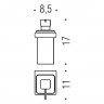 Дозатор COLOMBO DESIGN LULU B9321.HPS настенный цвет золото