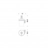 Дозатор COLOMBO DESIGN LINK B9310SX настенный цвет хром