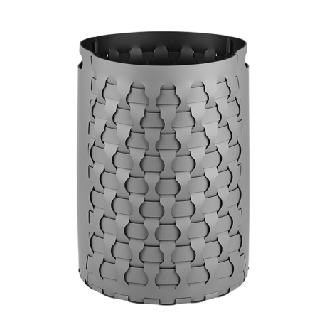 Корзина для белья COLOMBO DESIGN ADJ 2057.03/01 напольная цвет серый/черный