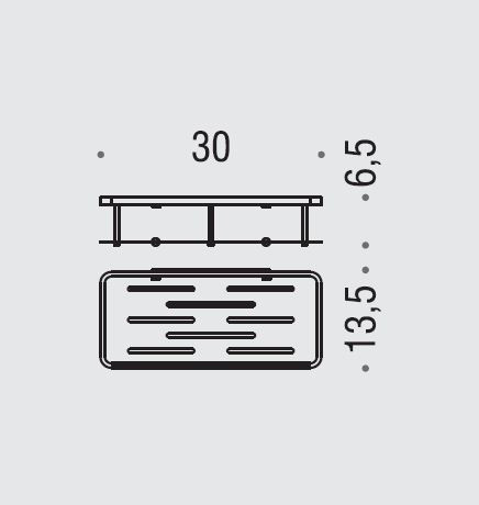 Полочка корзинка COLOMBO DESIGN ANGOLARI B9640 одинарная съемная цвет хром