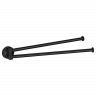 Полотенцедержатель COLOMBO DESIGN PLUS W4913.NM двойной цвет черный матовый