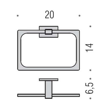 Полотенцедержатель COLOMBO DESIGN LOOK B1631.OM кольцо цвет золото матовое