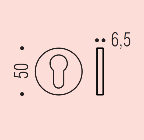 Накладка под цилиндр Colombo Design Rosetta FE13 золото матовое