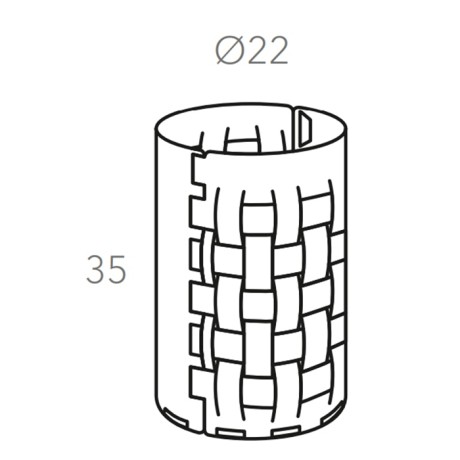 Корзина для мусора COLOMBO DESIGN ADJ 2035.04/06 напольная цвет капучино/шоколад