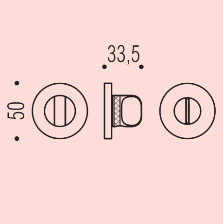 Фиксатор сантехнический Colombo Design Rosetta DL19 BZG золото матовое