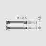 Полотенцедержатель COLOMBO DESIGN PLUS W4914 двойной выдвижной цвет хром