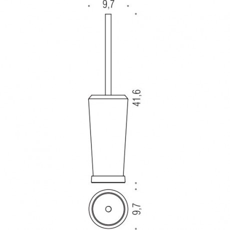 Ершик COLOMBO DESIGN ROAD B8006 напольный цвет хром